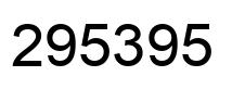 Número 295395 imagen negro