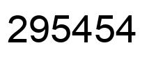 Number 295454 black image