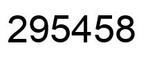 Número 295458 imagen negro