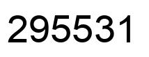 Number 295531 black image