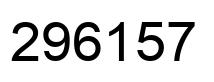 Número 296157 imagen negro