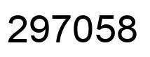 Number 297058 black image