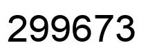 Number 299673 black image