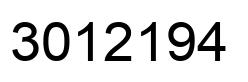 Número 3012194 imagen negro