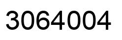 Number 3064004 black image