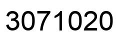 Número 3071020 imagen negro