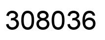 Number 308036 black image