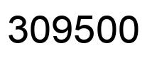 Number 309500 black image