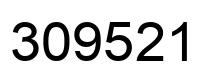 Number 309521 black image