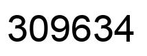 Number 309634 black image