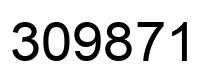 Number 309871 black image