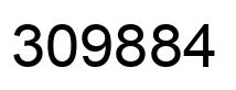 Number 309884 black image