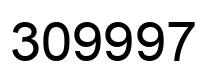 Number 309997 black image