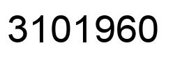 Number 3101960 black image