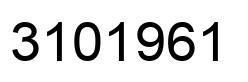Number 3101961 black image
