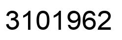 Number 3101962 black image