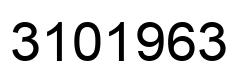 Number 3101963 black image