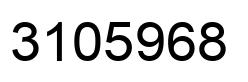 Number 3105968 black image