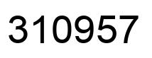 Número 310957 imagen negro
