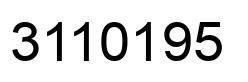 Número 3110195 imagen negro