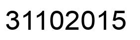Number 31102015 black image