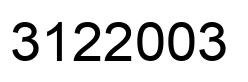 Número 3122003 imagen negro