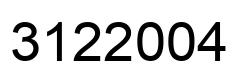 Número 3122004 imagen negro