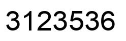 Número 3123536 imagen negro