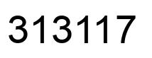 Number 313117 black image