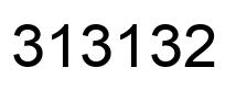 Number 313132 black image