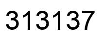 Number 313137 black image