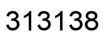 Number 313138 black image