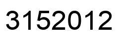 Número 3152012 imagen negro