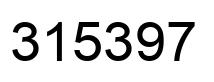 Número 315397 imagen negro