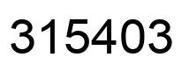 Número 315403 imagen negro