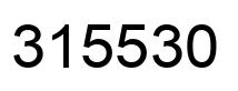 Number 315530 black image