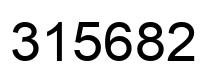Number 315682 black image
