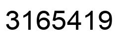 Number 3165419 black image