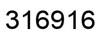 Number 316916 black image