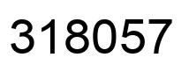 Number 318057 black image