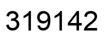 Number 319142 black image