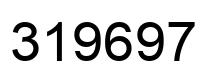 Number 319697 black image