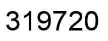 Number 319720 black image