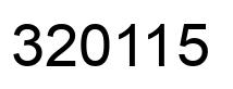 Number 320115 black image