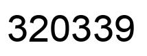Number 320339 black image