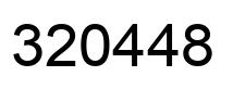 Number 320448 black image