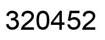 Number 320452 black image