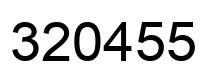 Number 320455 black image