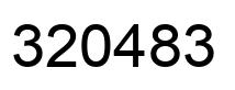 Número 320483 imagen negro