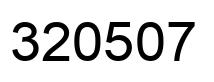 Number 320507 black image